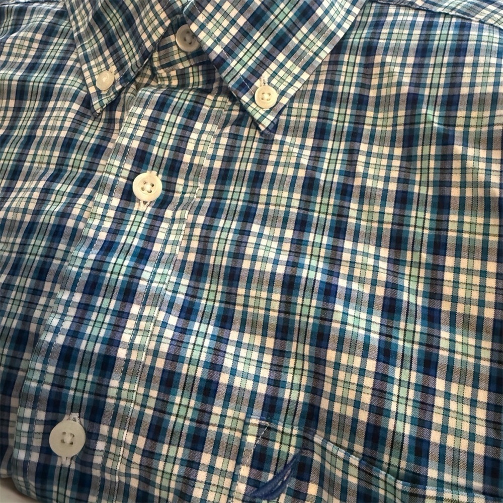 Nautica Plus Plaid Size Medium Long Sleeve Button Shirt